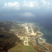 Nach dem Start, Blick zurück auf den Norman Manley International Airport auf Jamaica 1984