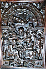 wilton church, wilts  c17 woodwork on door (5)
