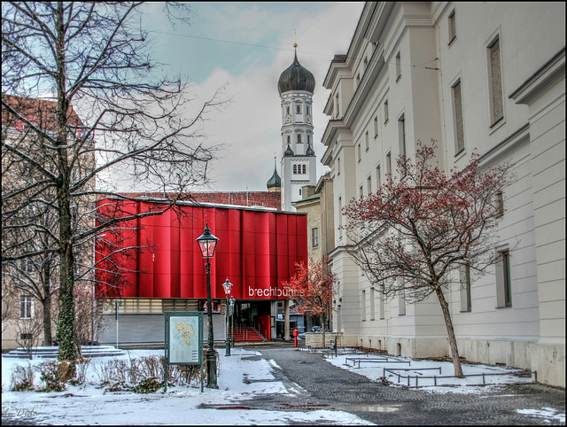 Brechts Fußspuren: Brecht Bühne -  Brecht's footsteps: Brecht stage