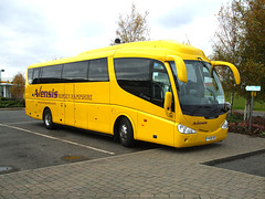 Avensis Coach Travel YN08 OCE at Peterborough Services - 8 Nov 2012 (DSCF2014)