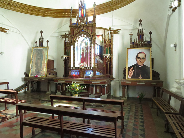 A chapel in memory of Arzobispo Romero