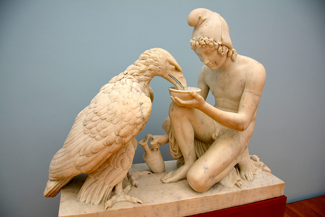 Leipzig 2015 – Museum der bildenden Künste – Ganymede and the Eagle by Bertel Thorvaldsen