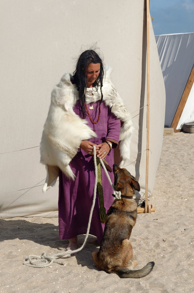 Madame et son chien