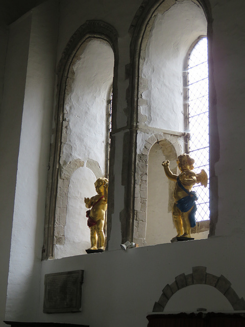 rye church, sussex (2)original c18 clock jacks of 1760 in the mid c13 north chancel chapel