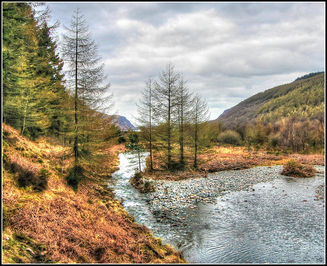River Liza flows towards Ennerdale Water, Cumbria