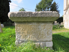 aldwincle all saints church, northants , c17 tomb of joan thorp +1655 (10)