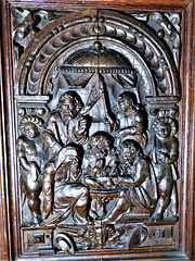 wilton church, wilts  c17 woodwork on door (8)