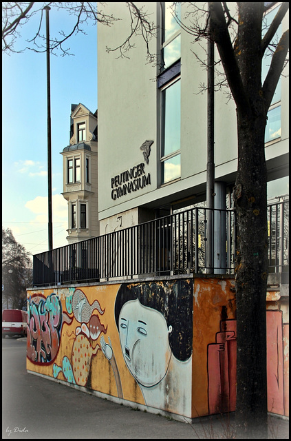 Brechts Fußspuren -  Brecht's footsteps: Peutinger Gymnasium/High School