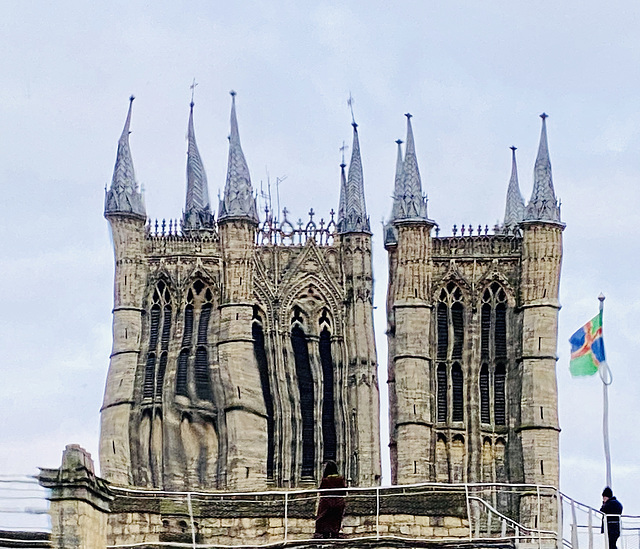 Lincoln Cathedral from Lincoln Gaol Cafe