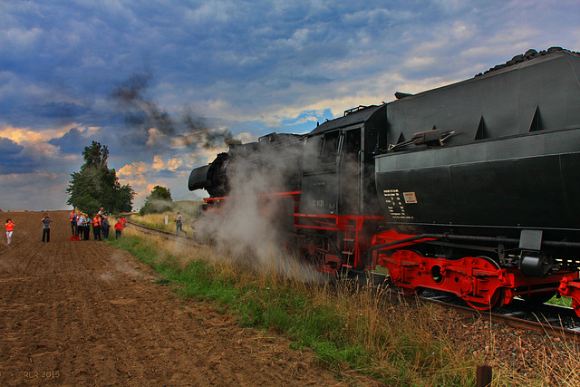 Dampf-Nebel-Rauch-Lok