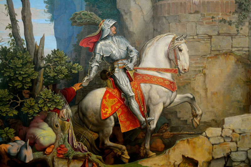 Leipzig 2015 – Museum der bildenden Künste – Knight on a white horse