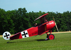 Fokker à l'atterrissage