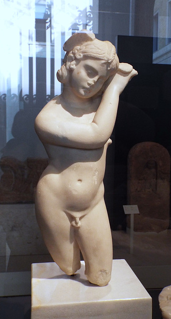 Statue of Hypnos in the Archaeological Museum of Madrid, October 2022