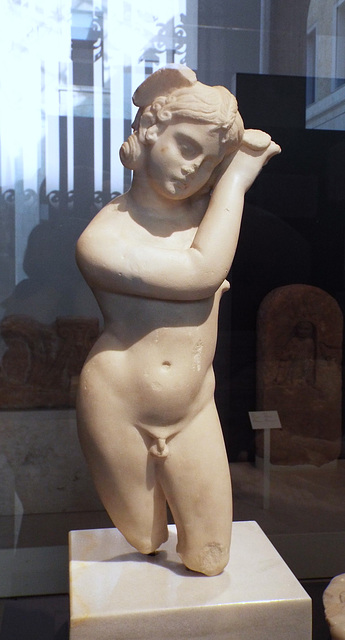 Statue of Hypnos in the Archaeological Museum of Madrid, October 2022