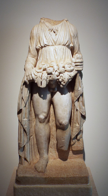 Marble Priapus in the Archaeological Museum of Madrid, October 2022