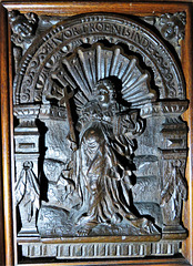 wilton church, wilts  c17 woodwork on door (13)