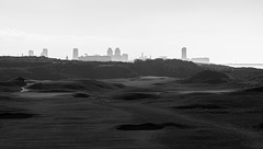 Belgien - Blick vom Leuchtturm von Vosseslag nach Ostende
