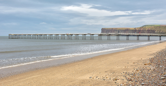 Saltburn Pier side view