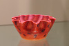 Pink fluted bowl