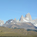 Argentina, National Park of Glaciers when Approaching from the South - Cerro Torre (3102m) and Fitz Roy (3405m)