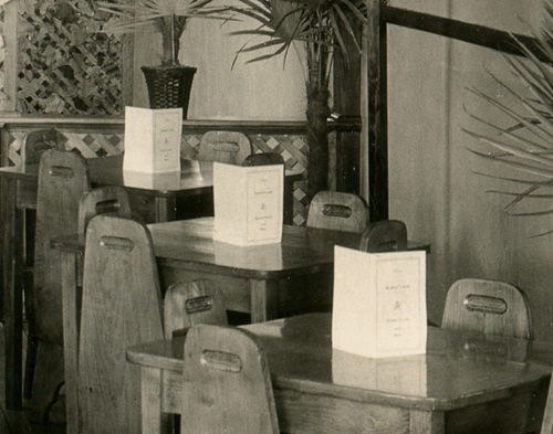 Restaurant Interior: Menus (Detail)