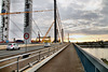 Auf der Rheinbrücke Neuenkamp der A40 (Duisburg-Neuenkamp) / 3.10.2022