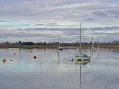 Boats in Bosham Harbour