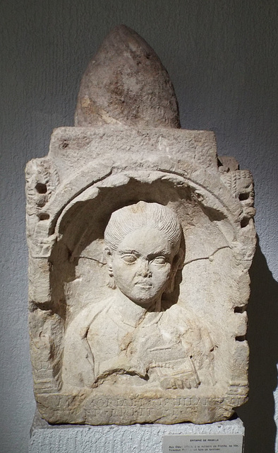 Gravestone of Primilla in the Lugdunum Gallo-Roman Museum, October 2022