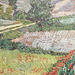 Detail of Field with Poppies by Van Gogh in the Metropolitan Museum of Art, July 2023