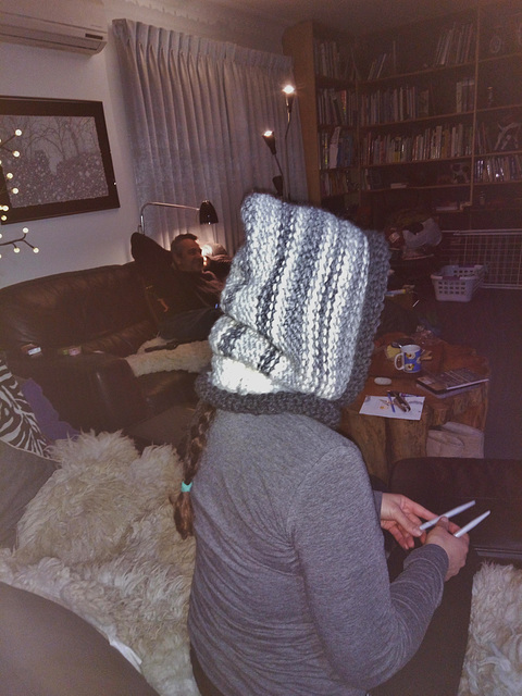 Nelly's knitting: wolf hat