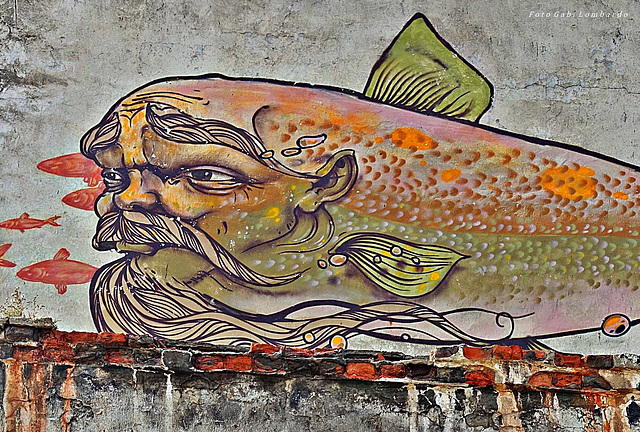 the fish god on the wall (Huzhir/Siberia)