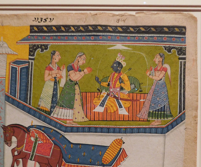 Detail of Rama Visits Sita and Tells of Banishment in the Metropolitan Museum of Art, September 2019