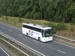 DSCF9083 Britannia Coaches TUI 1645 (P3 HAD) on the A11 at Red Lodge, Suffolk - 5 Aug 2017