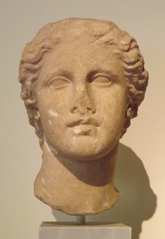 Head of Aphrodite from Kephissia in the National Archaeological Museum of Athens, May 2014