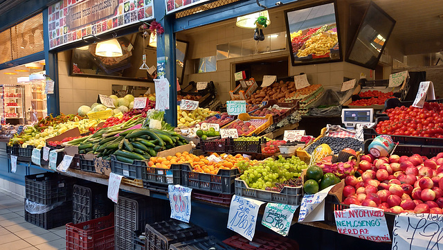 Obst- und Gemüsestand