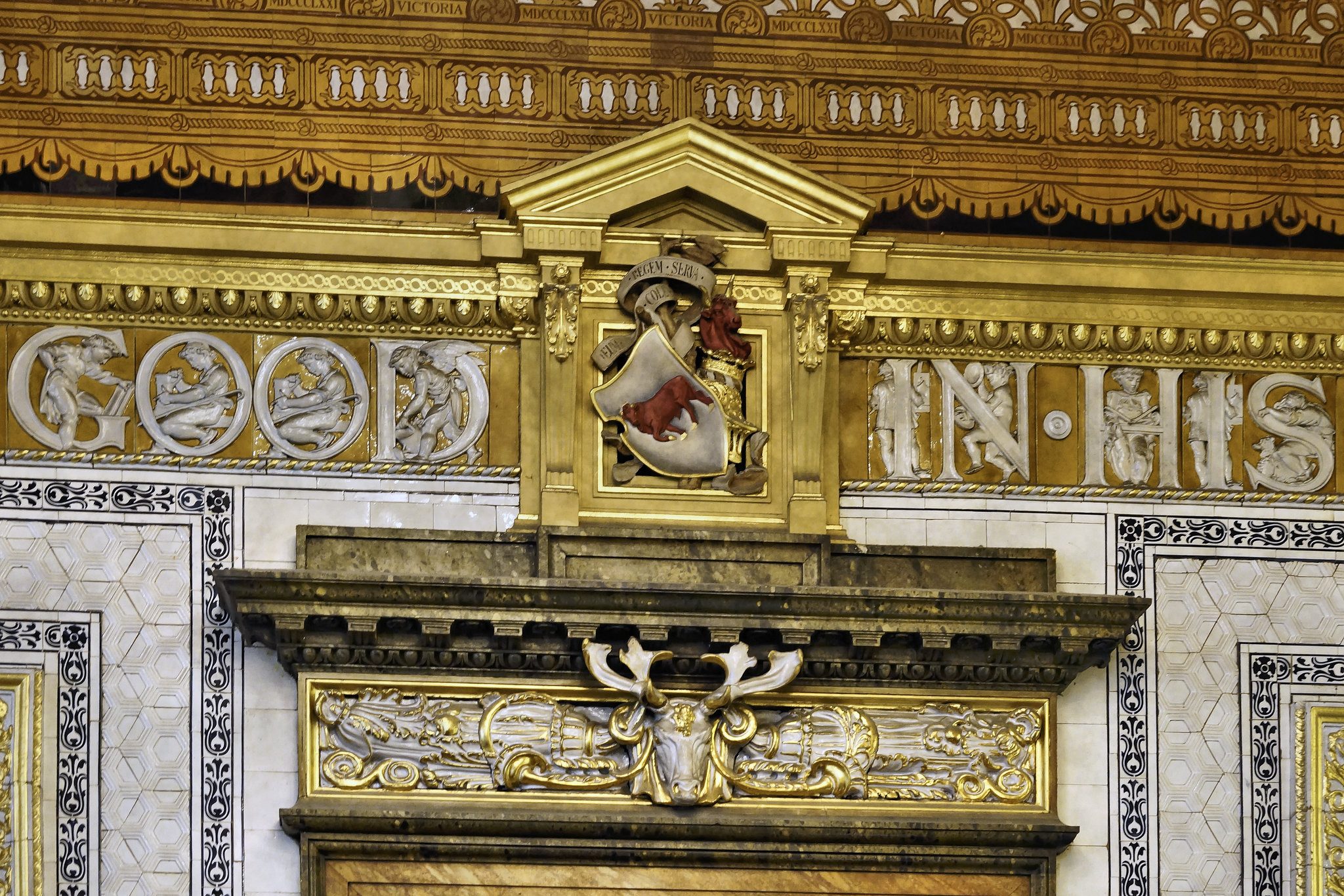 " ... good in his ..." – Gamble Room, Café and Bar, Victoria and Albert Museum, South Kensington, London, England