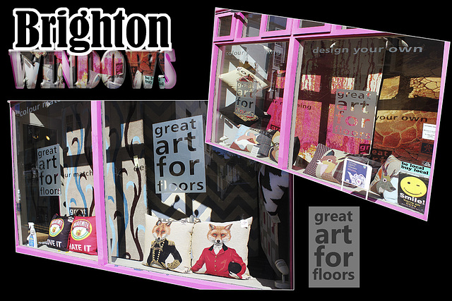 great art for floors - Brighton windows - 31.3.2015