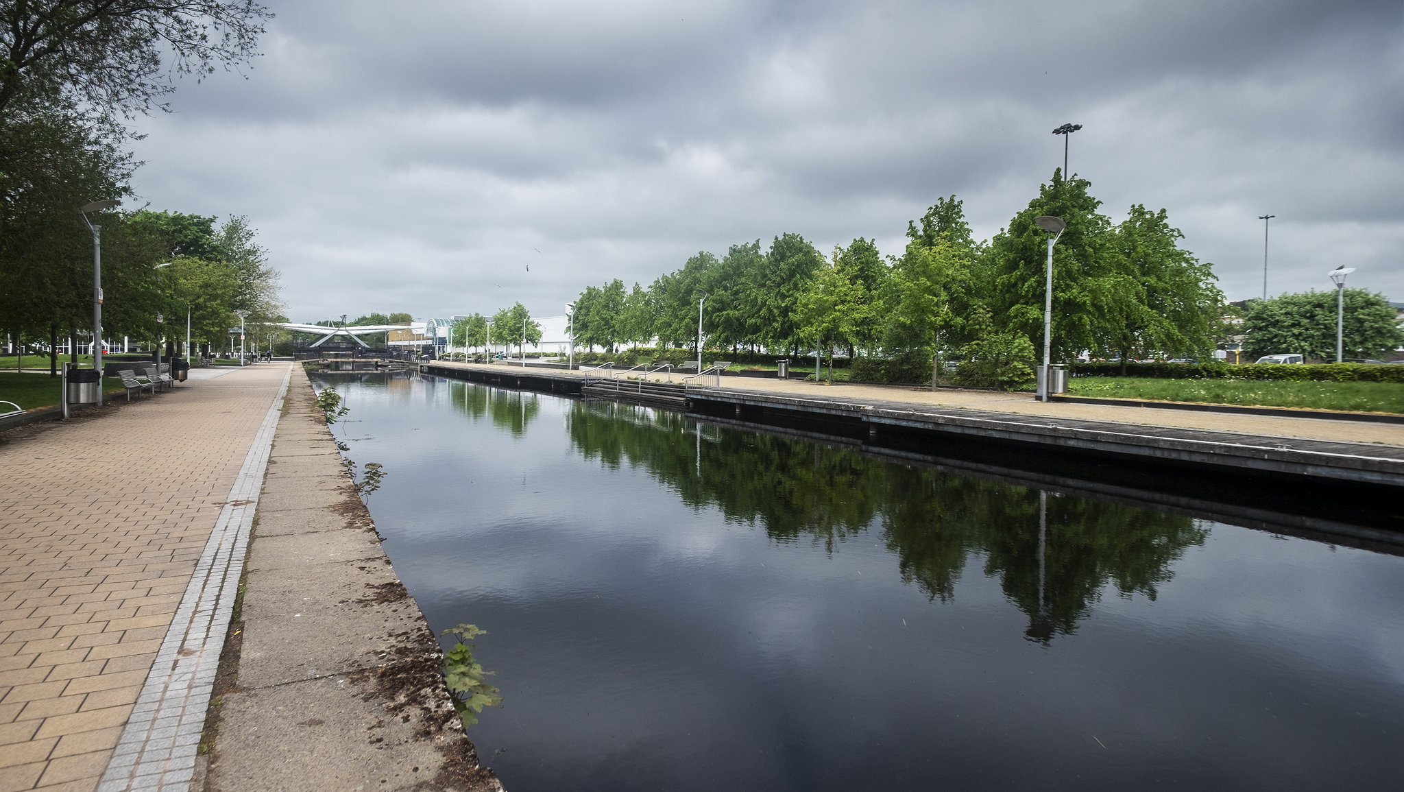 Forth and Clyde Canal and the Swan-Canopy Bridge