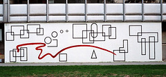 mur peint sur le bâtiment LMFA
