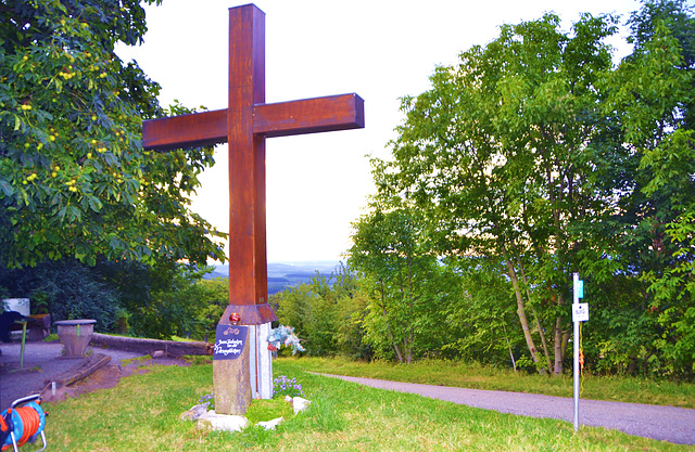 Zum Gedenken an die Verunglückten,Bikertreff Löwensteiner Platte