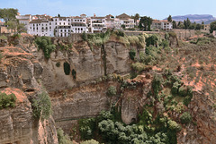 Ronda - Ausblick über die Schlucht des Rio Grande zur Altstadt