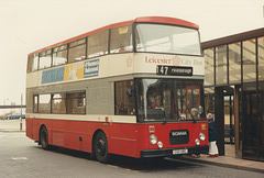 Leicester Citybus 112 (C112 UBC) in Peterborough – 2 Apr 1988