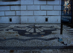 Lisbon' Coat of arms in a rainy day