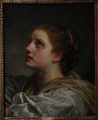 " Tête de jeune femme " de Jean-Baptiste Greuze