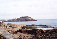 Castle Cornet from St Peter Port (Scan from 1996)