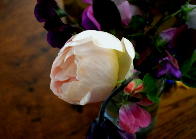 Rose and Sweet Pea Posy