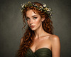 Timeless elegance with floral crown Studio shot - 2nd generation image