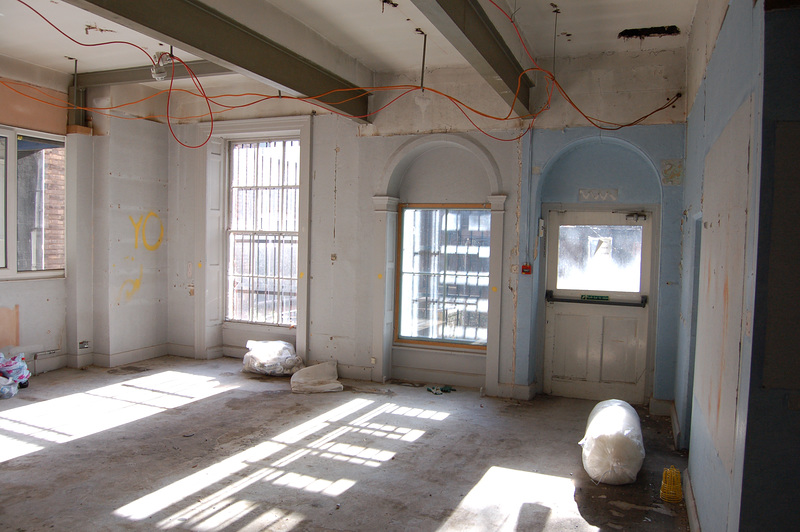 No.29 Castle Gate, Nottingham, Ground Floor Rear Room Showing  Damage Done in Mid c20th When Converted to Warehouse