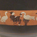 Detail of a Terracotta Kylix with a Woman and Geese in the Metropolitan Museum of Art, July 2011 Detail of a Terracotta Kylix with a Woman and Geese in the Metropolitan Museum of Art, July 2011