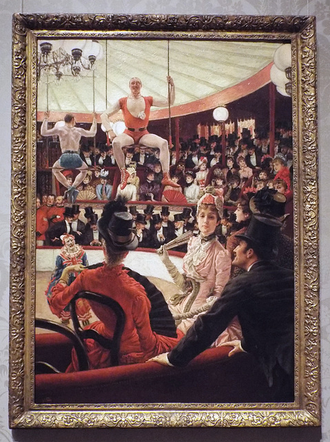 Women of Paris Circus Lover by Tissot in the Boston Museum of Fine Arts, January 2018